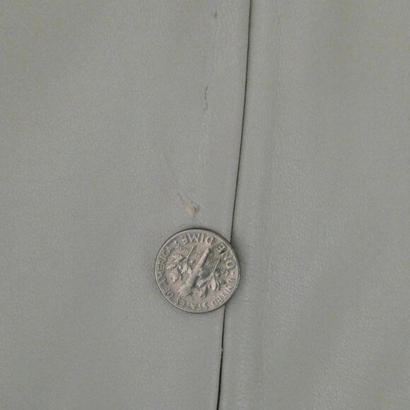 SKIMS Faux Leather mock neck bodysuit NWT sz S Shell - Picture 9 of 10